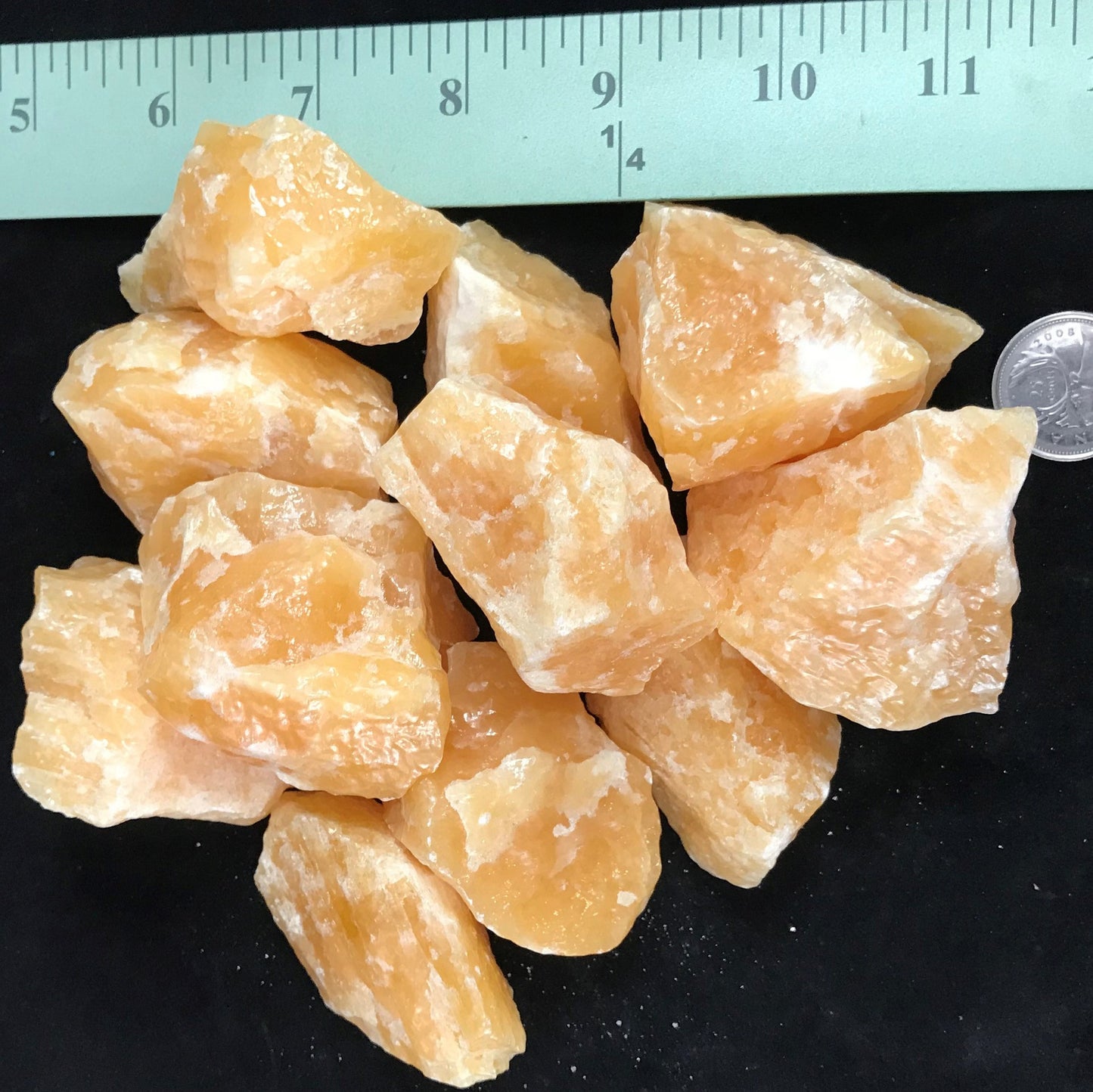 Orange Calcite by kg, 1.75"-2"