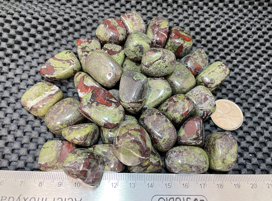 Dragon's Blood Jasper Tumble by 500g, Small 20mm - 25mm