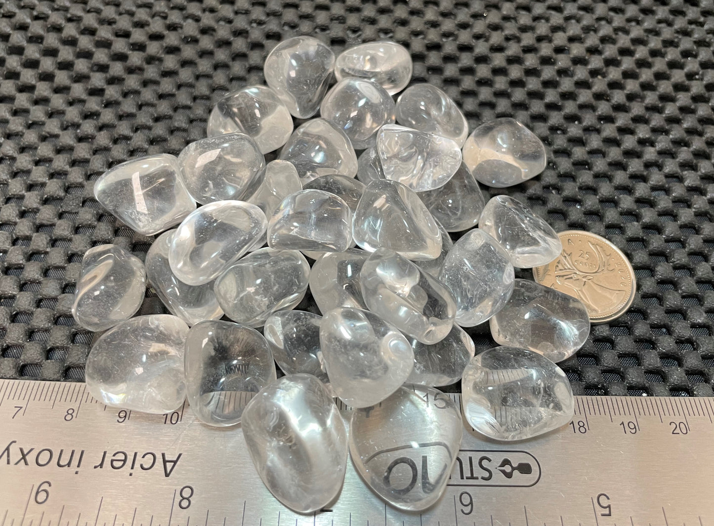 Clear Quartz Tumble AAA Grade by 250g, Small 20mm - 25mm, Brazil