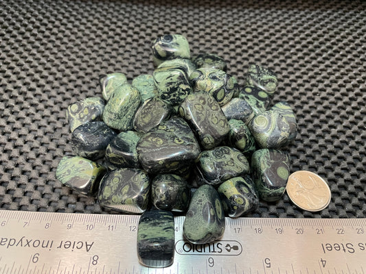 Kambaba Jasper Tumble by 500g, Large 25mm - 30mm