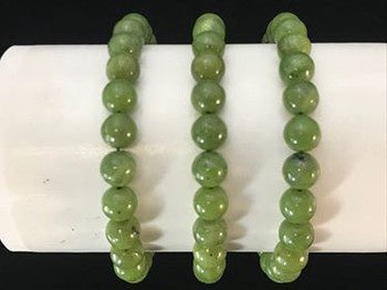 Jade (Canadian) Round Bracelet, 8mm WS