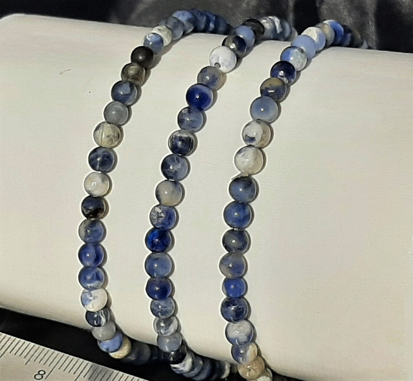 Sodalite Round Bracelet, 4mm WS