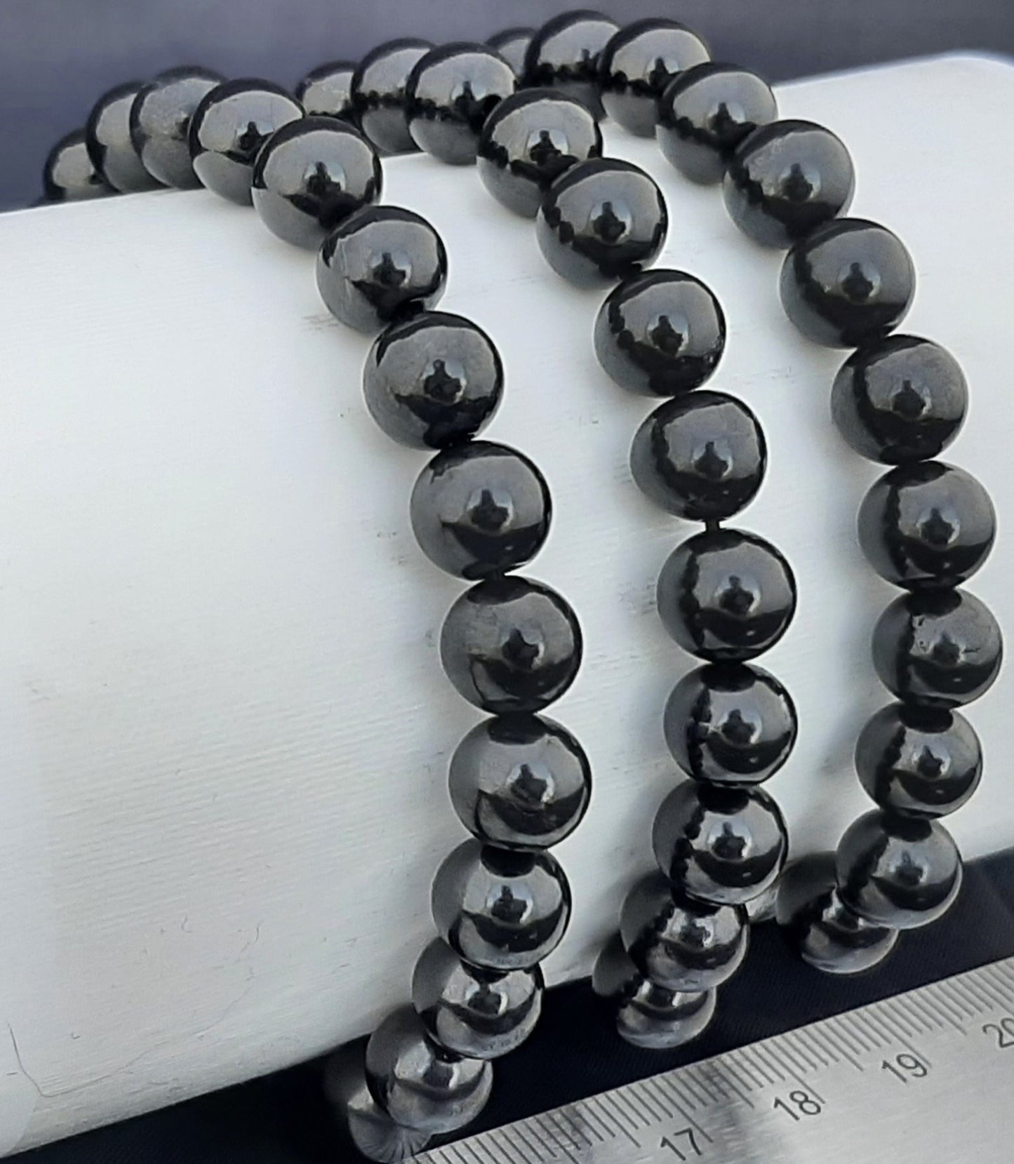 Shungite Round Bracelet, 8mm RETAIL