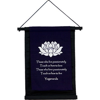 Banner, Purple Yoganada, Small, 11" x 16"